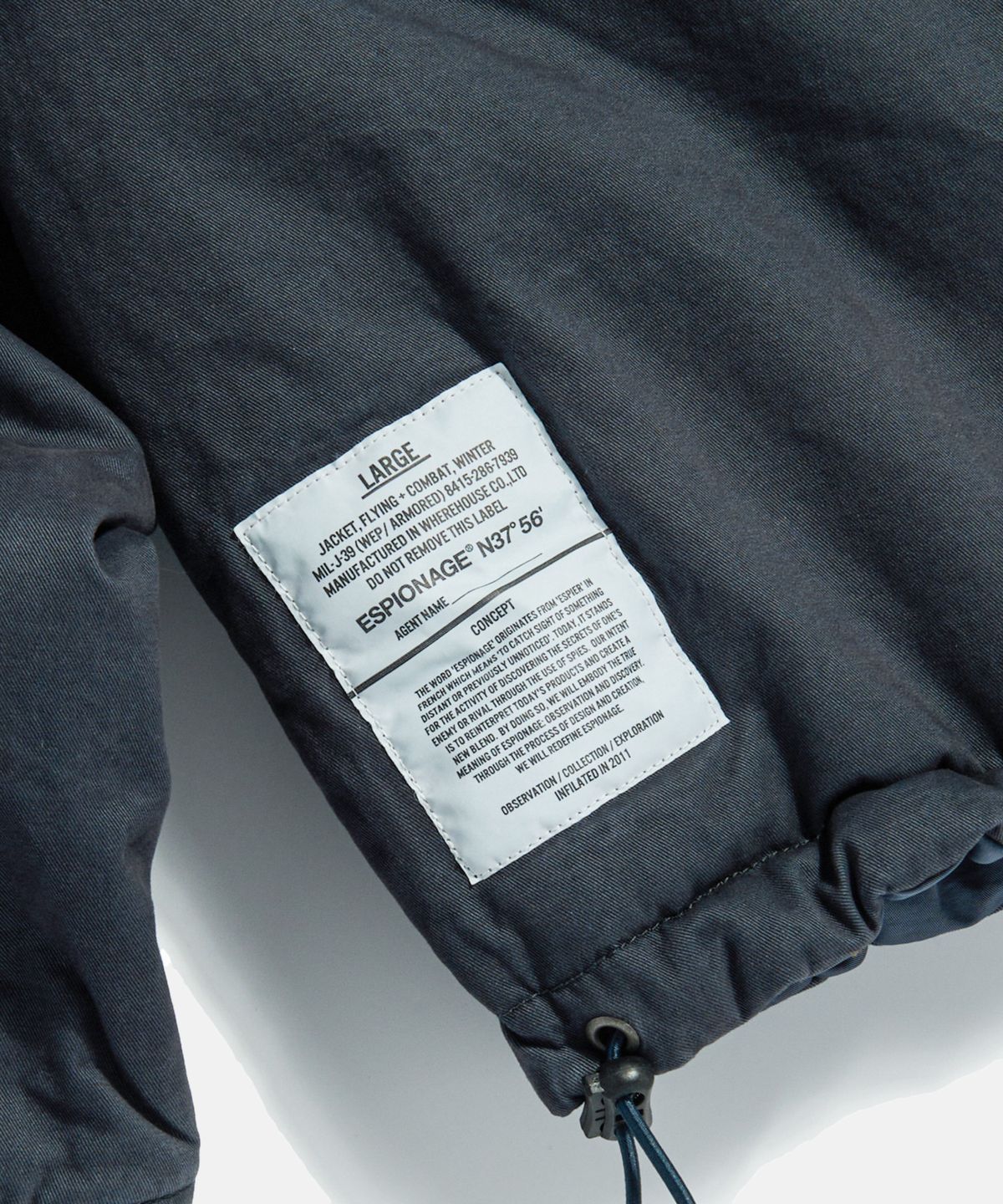 에스피오나지(ESPIONAGE) Reversible G-8 WEP Jacket Navy