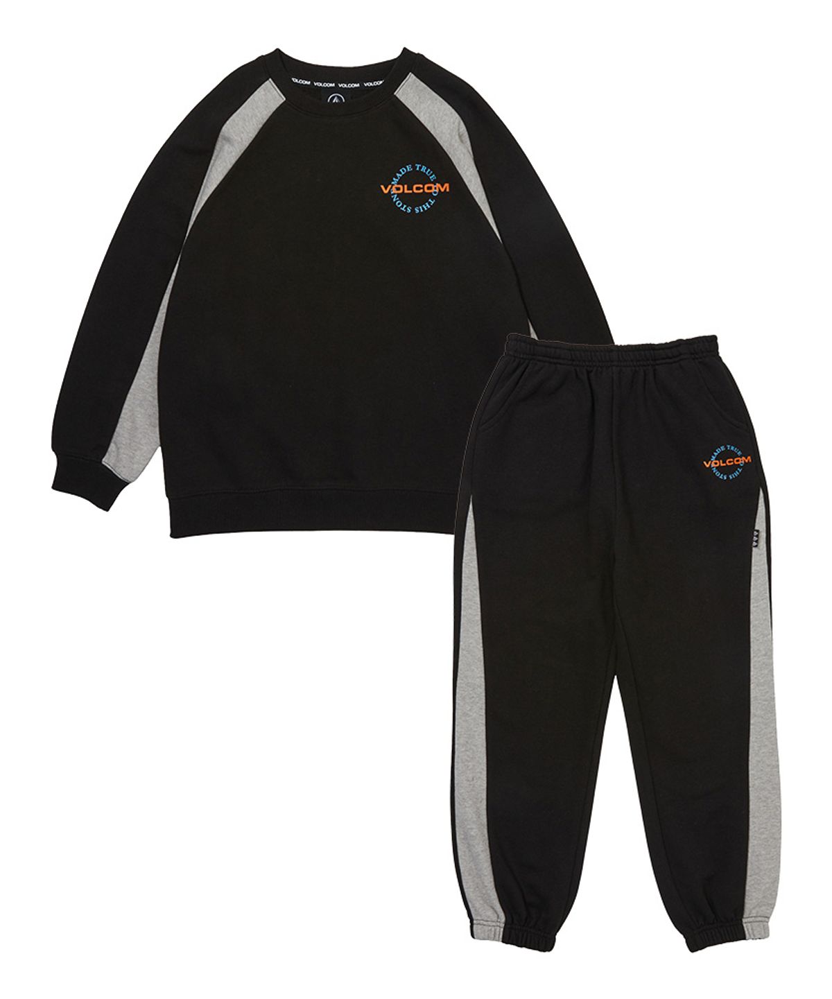 볼컴 키즈(VOLCOM KIDS) 액티브 배색 셋업 D5F012