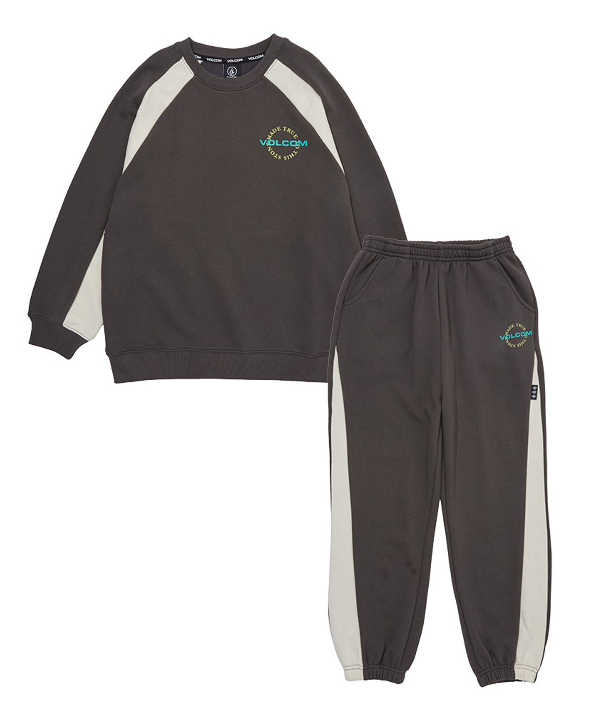 볼컴 키즈(VOLCOM KIDS) 액티브 배색 셋업 D5F012