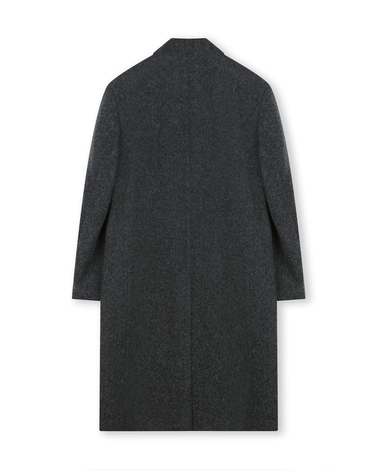 비슬로우(BESLOW) DOUBLE BREASTED ALPACA MAXI COAT MELANGE CHARCOAL
