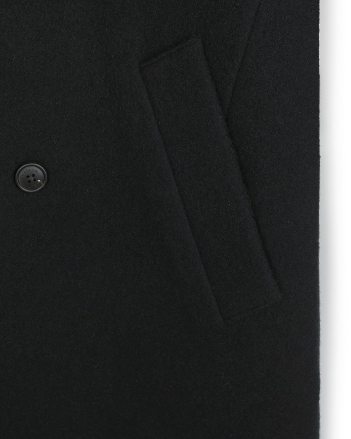 비슬로우(BESLOW) DOUBLE BREASTED ALPACA MAXI COAT BLACK