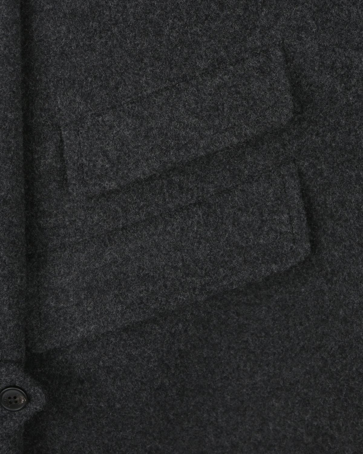 비슬로우(BESLOW) OVERSIZED TEXTURED CASHMERE BALMACAAN COAT MELANGE CHARCOAL