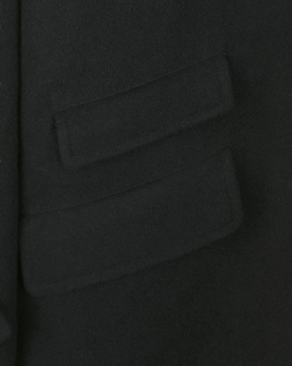 비슬로우(BESLOW) OVERSIZED TEXTURED CASHMERE BALMACAAN COAT BLACK