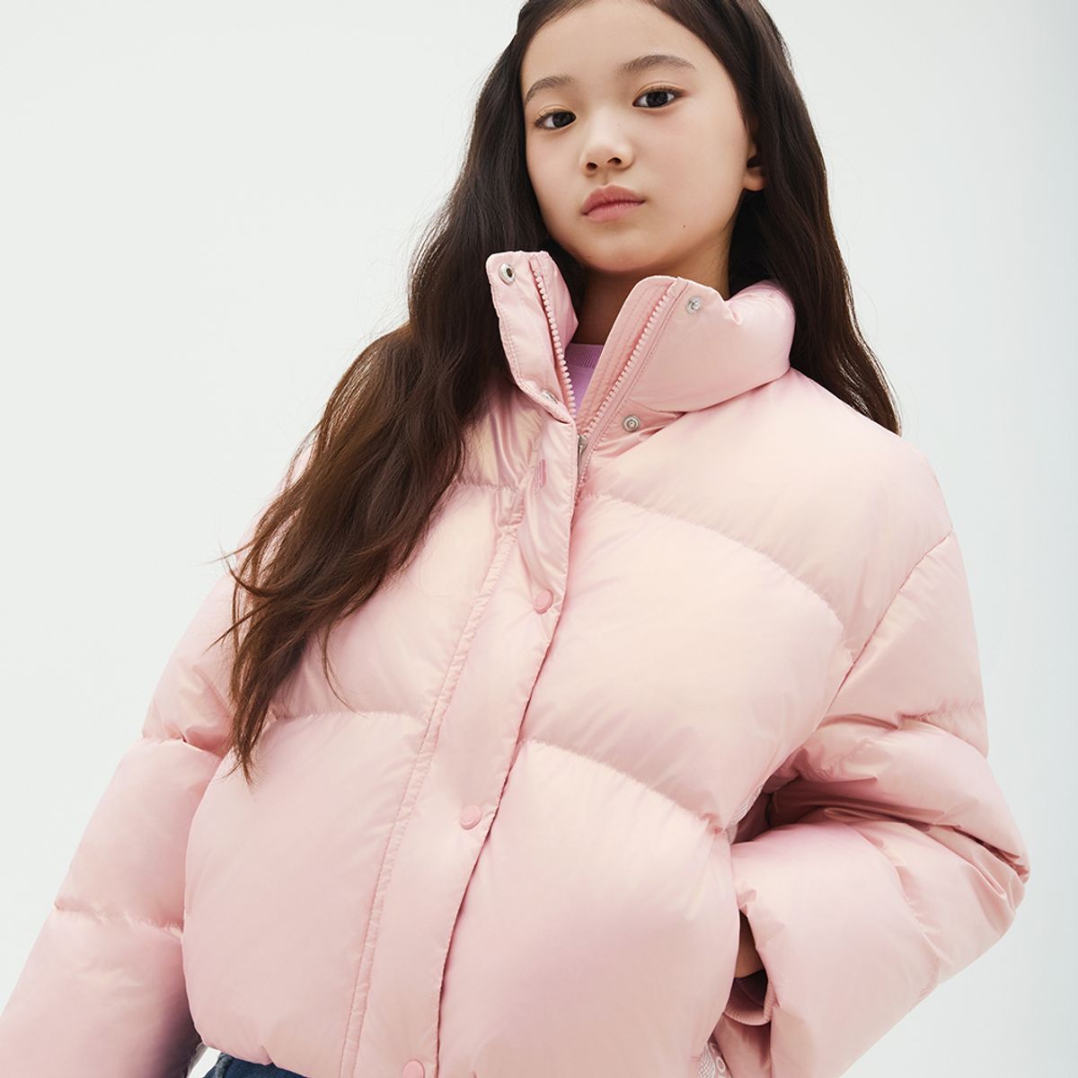 베네통키즈(BENETTONKIDS) 테이핑 벌룬 덕 다운_QADJ01561PK