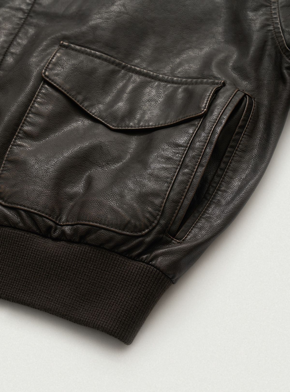 더바넷(THEBARNNET) Brine Vintage Leather Jacket_Brown