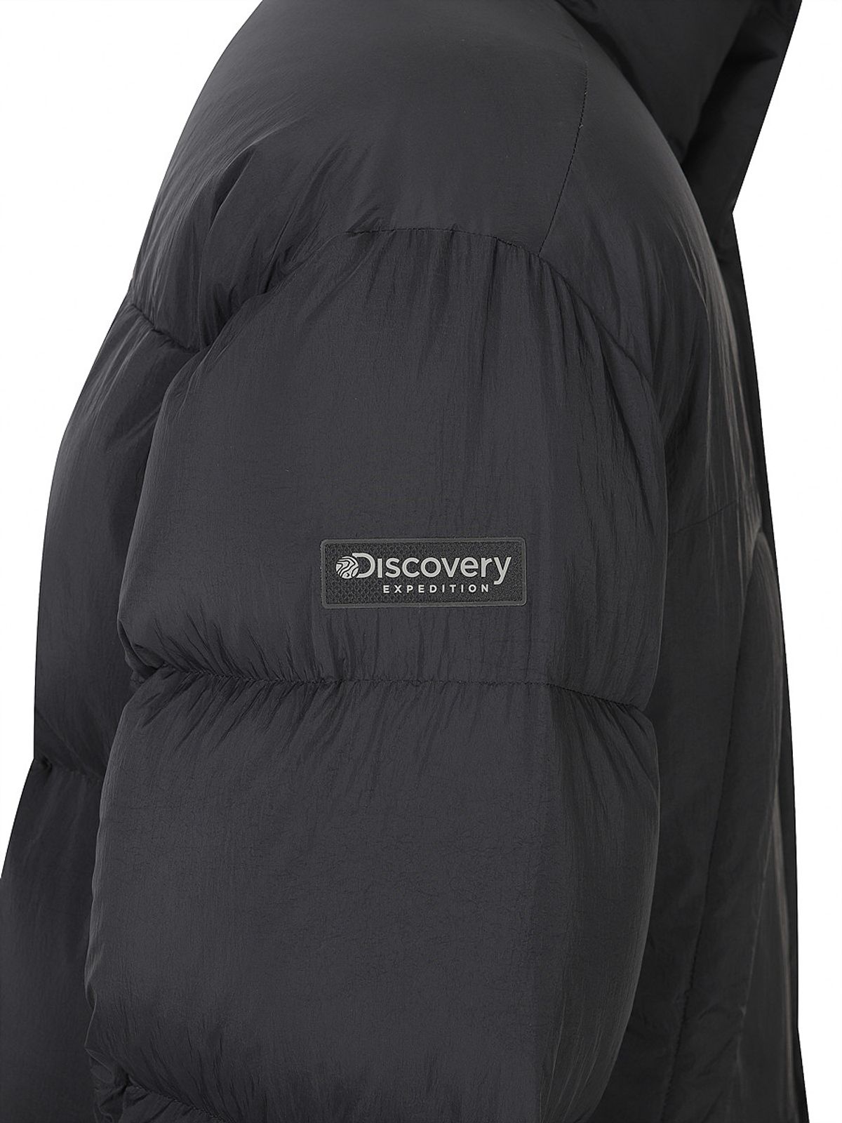 디스커버리 익스페디션(DISCOVERY EXPEDITION) 남성 하이넥 사파리 다운 롱패딩 (BLACK)