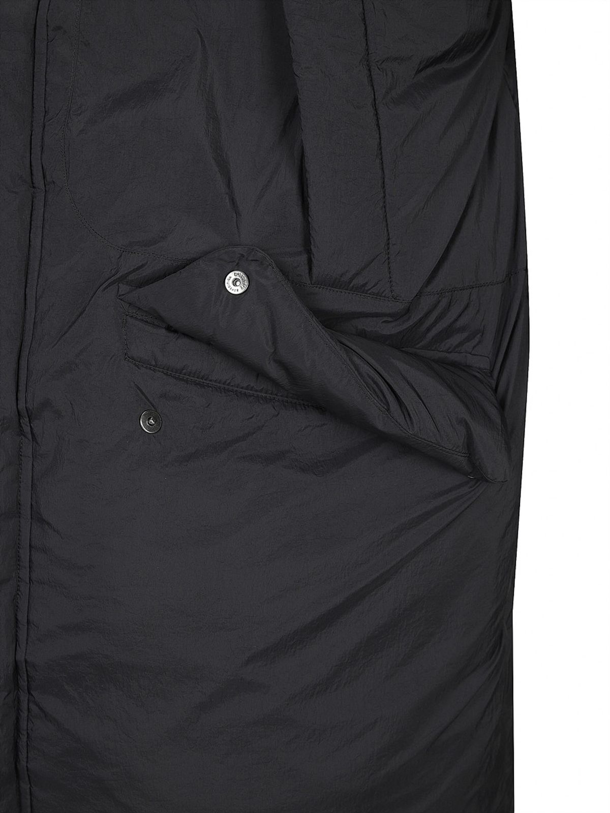 디스커버리 익스페디션(DISCOVERY EXPEDITION) 남성 하이넥 사파리 다운 롱패딩 (BLACK)