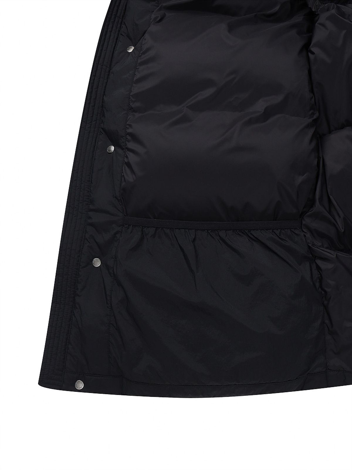 디스커버리 익스페디션(DISCOVERY EXPEDITION) 남성 하이넥 사파리 다운 롱패딩 (BLACK)