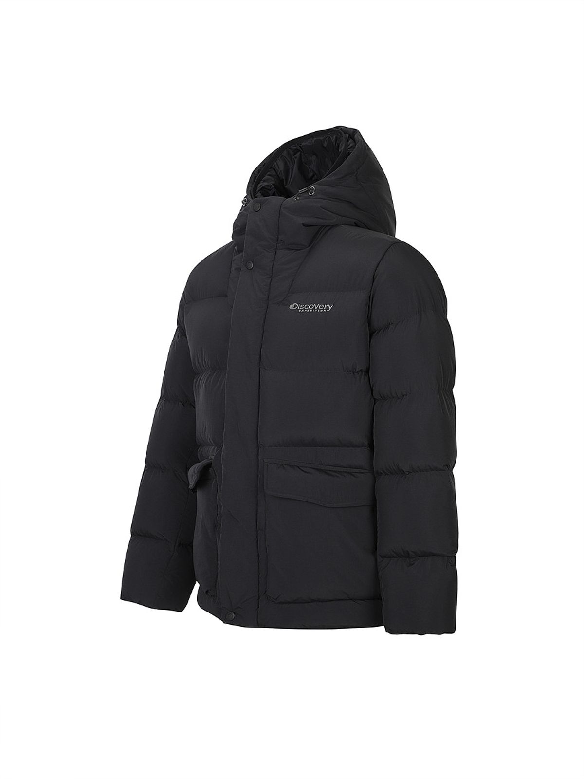 디스커버리 익스페디션(DISCOVERY EXPEDITION) 남성 사파리 다운 숏패딩 (BLACK)