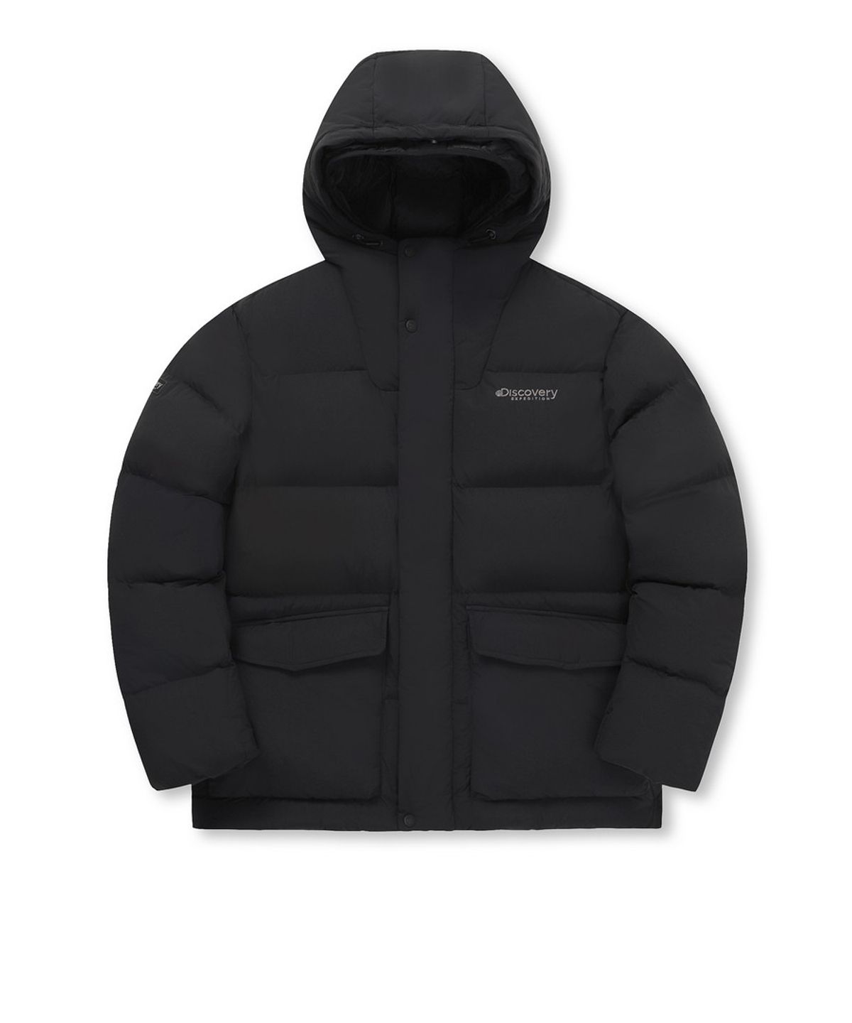 디스커버리 익스페디션(DISCOVERY EXPEDITION) 남성 사파리 다운 숏패딩 (BLACK)