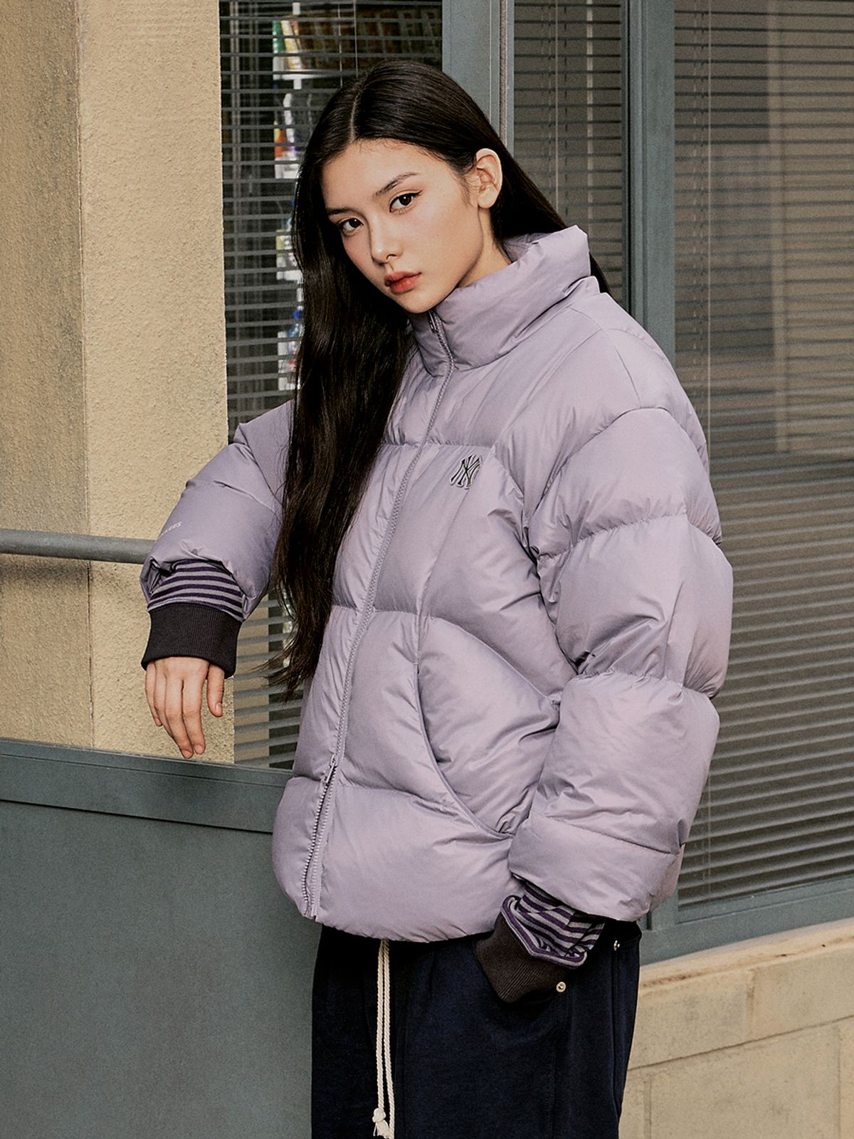 엠엘비(MLB) 커브패딩 NY (Ptn.Violet)