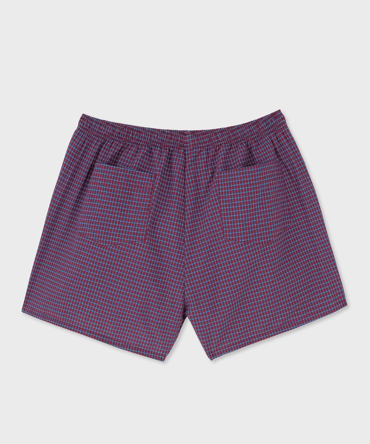 홈바디띵즈(HOMEBODY THINGS) HBT Check Star Shorts (CHERRY RED)