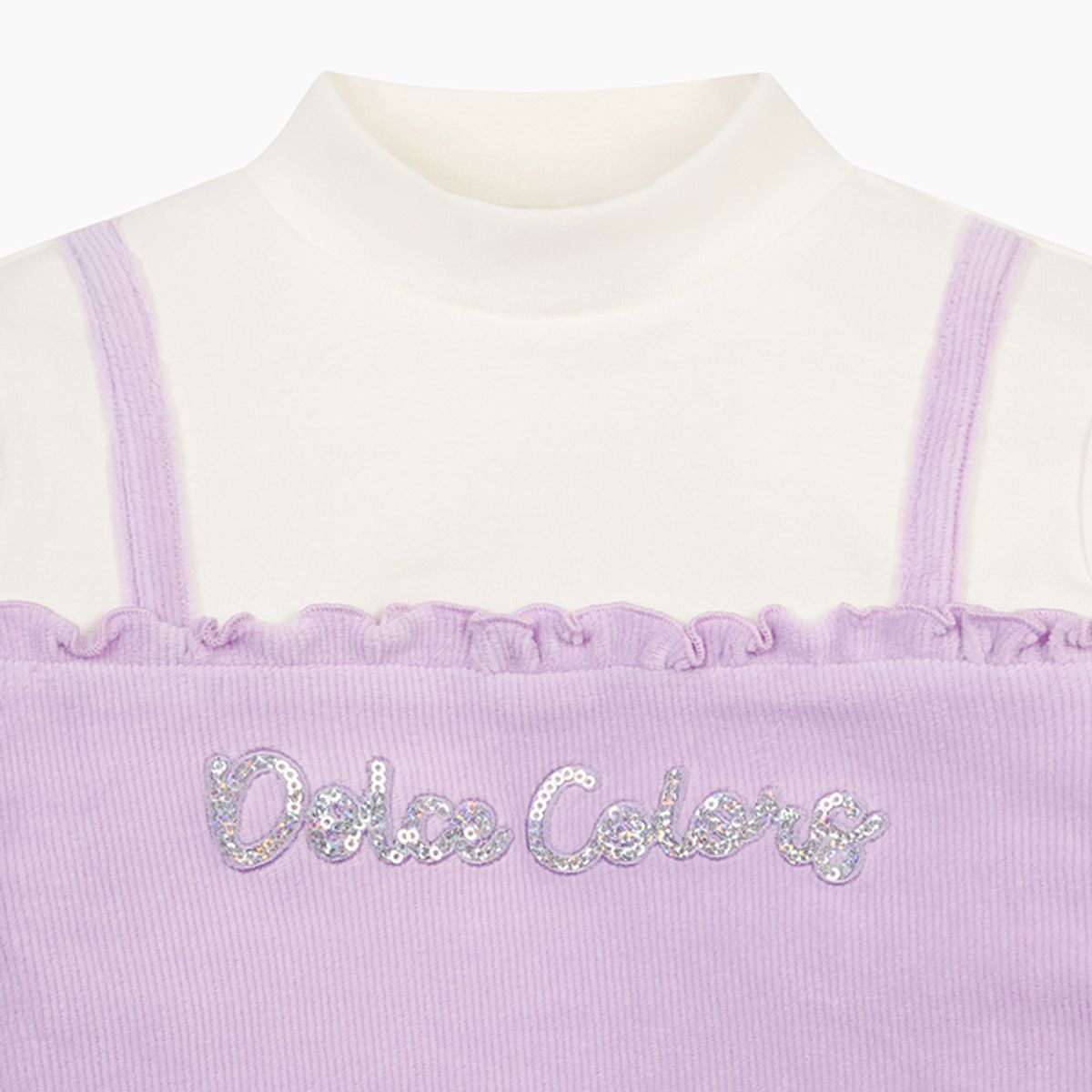 베네통키즈(BENETTONKIDS) 벨로아 뷔스티에 티셔츠_QATS17561IV