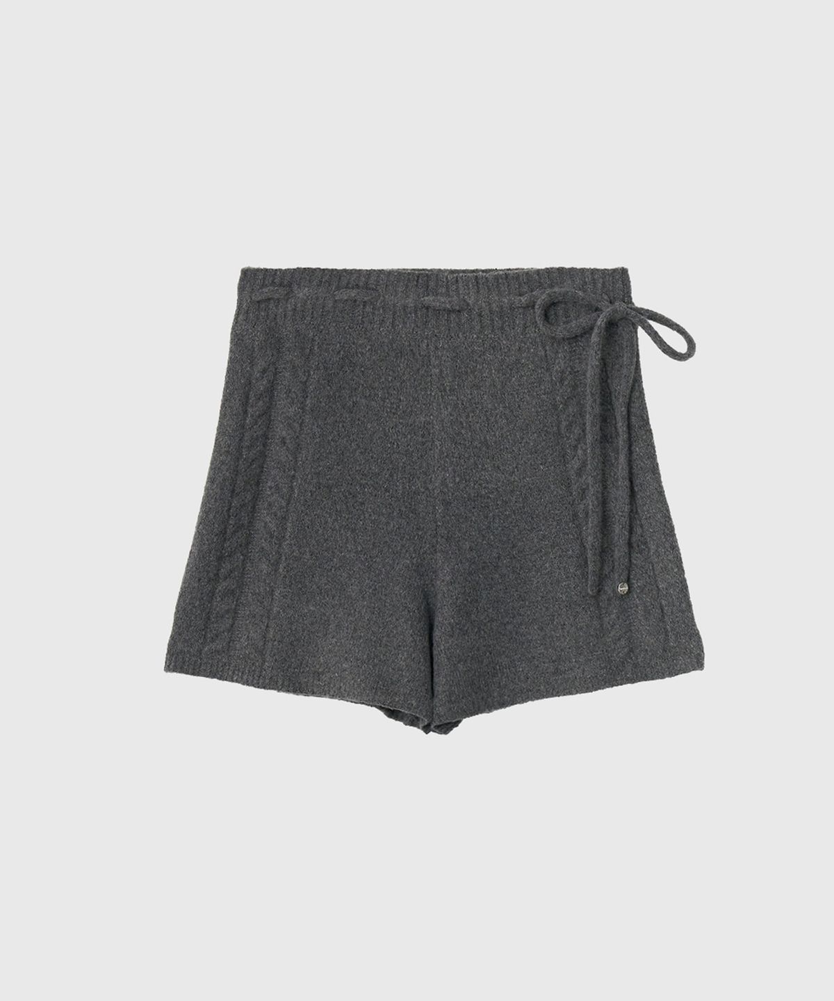 룩캐스트(LOOKAST) 키코 울 니트 쇼츠_차콜 / KIKO WOOL KNIT SHORTS_CHARCOAL