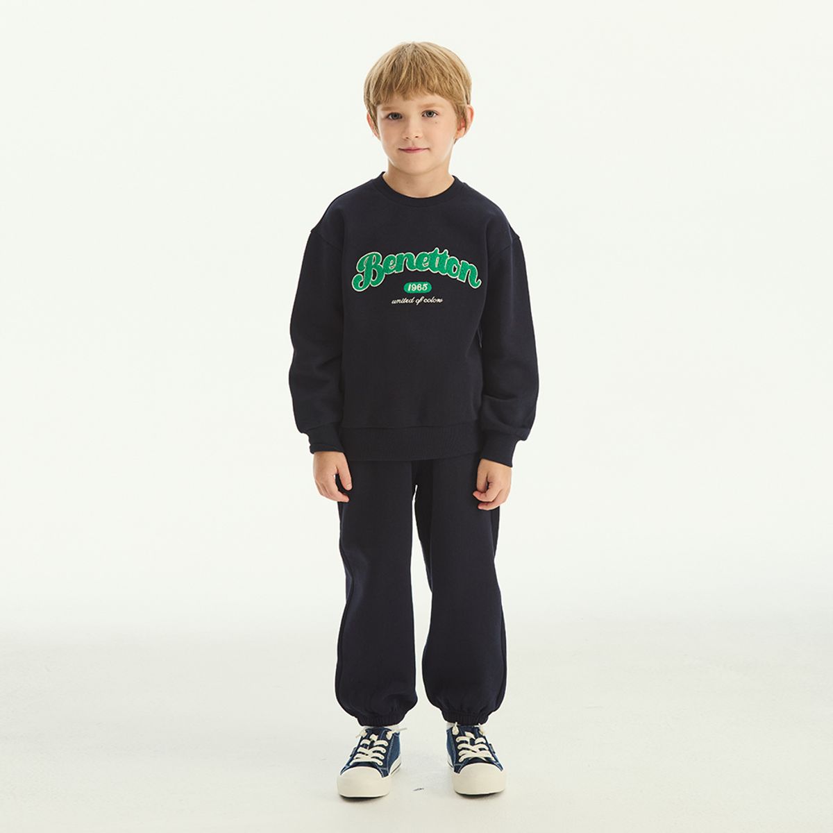 베네통키즈(BENETTONKIDS) 베네통 기모 트레이닝 팬츠_QATP07561NY