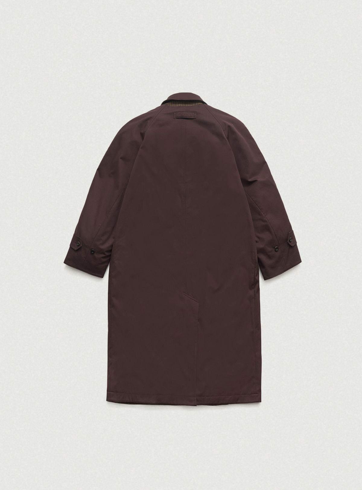 더바넷(THEBARNNET) Bastide Reversible Long Trench Coat_Burgundy
