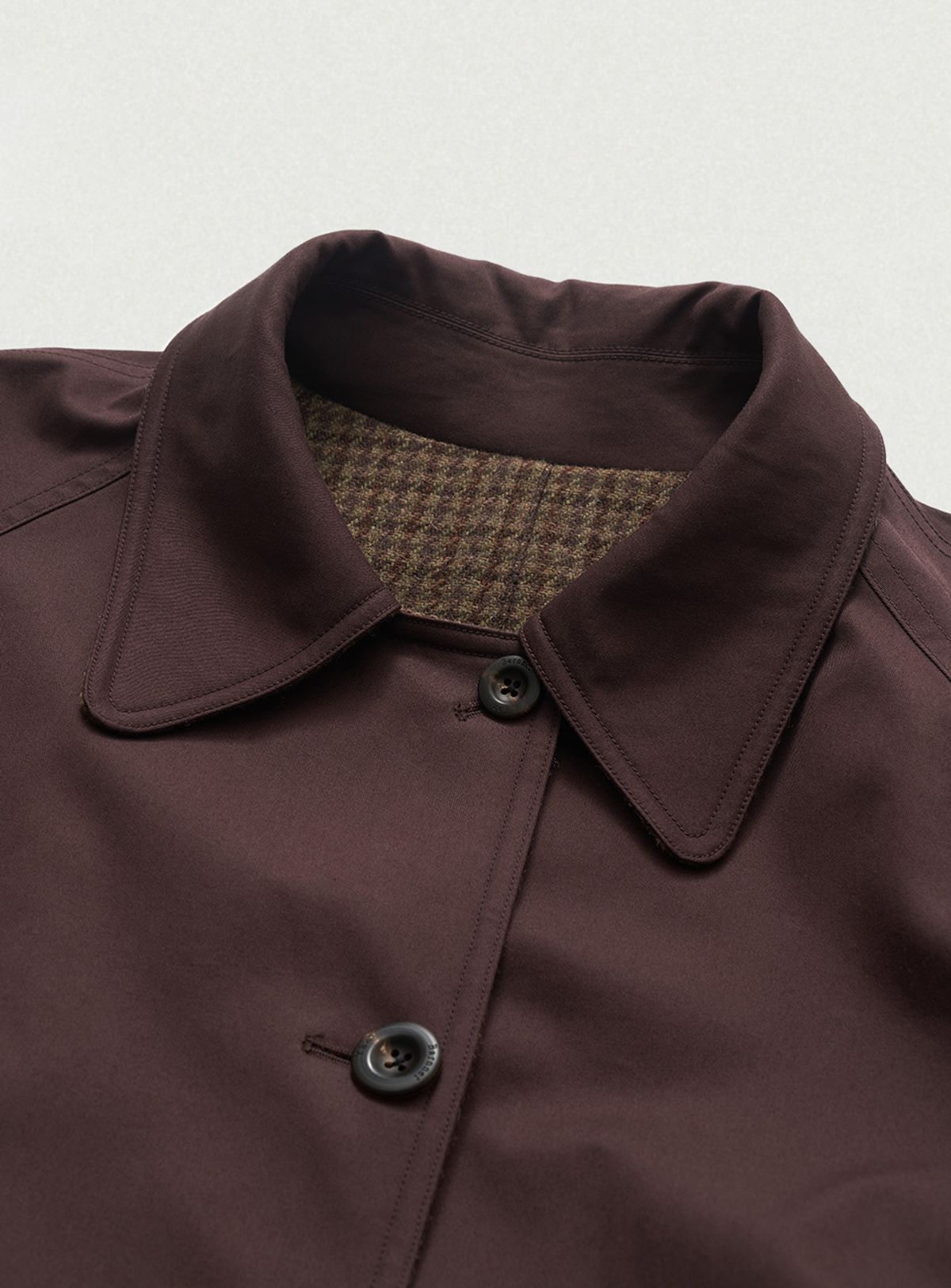 더바넷(THEBARNNET) Bastide Reversible Long Trench Coat_Burgundy