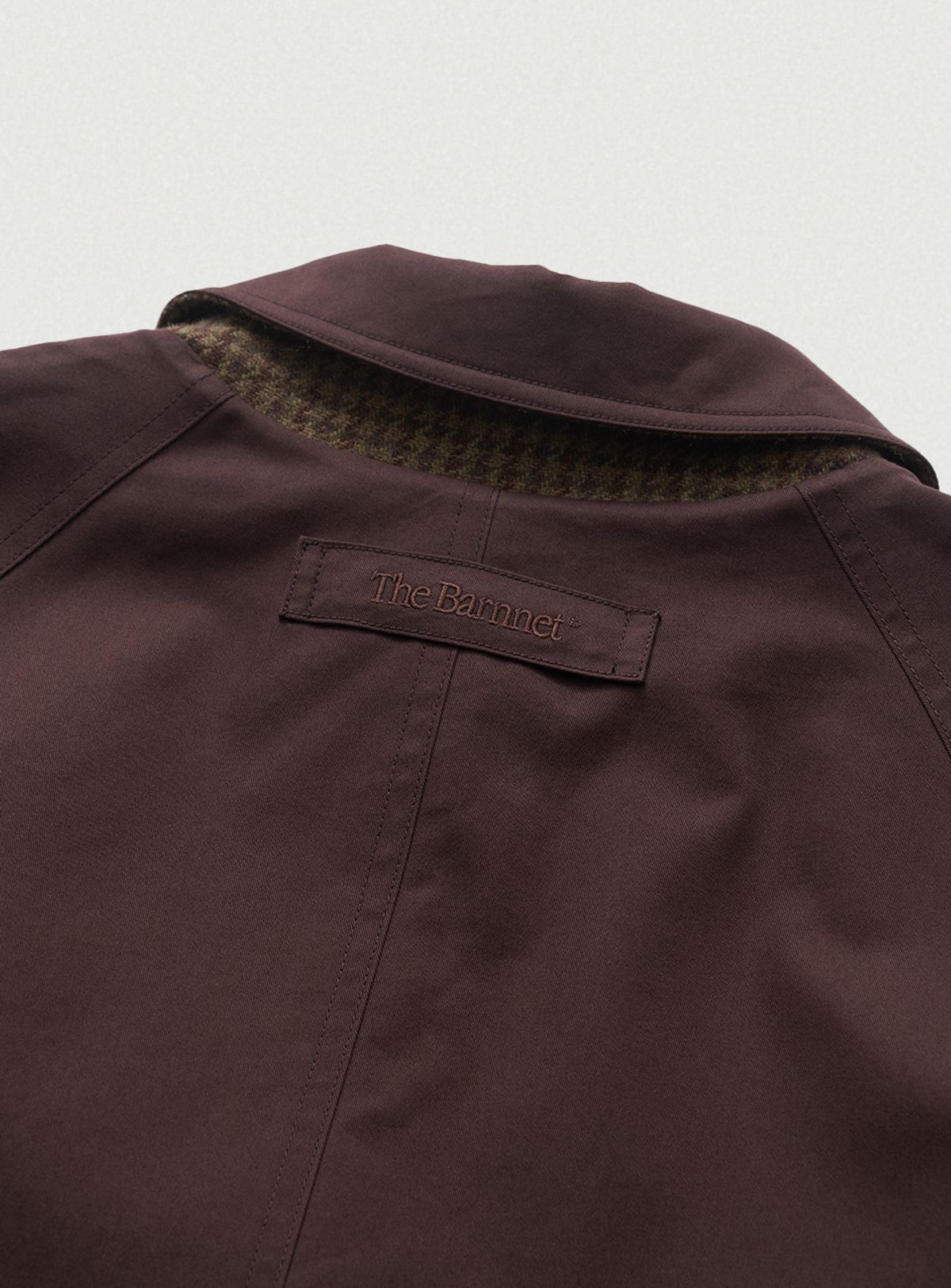 더바넷(THEBARNNET) Bastide Reversible Long Trench Coat_Burgundy