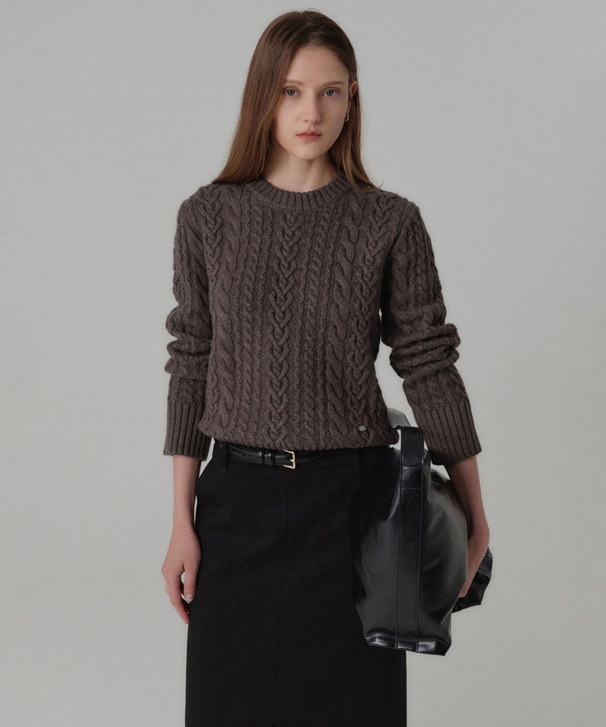룩캐스트(LOOKAST) 지니 캐시미어 케이블 니트 / JINY CASHMERE CABLE KNIT_3colors