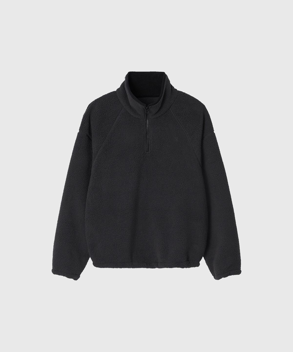 룩캐스트(LOOKAST) 베키 플리스 스웻셔츠_차콜 / BECKY FLEECE SWEATSHIRT_CHARCOAL