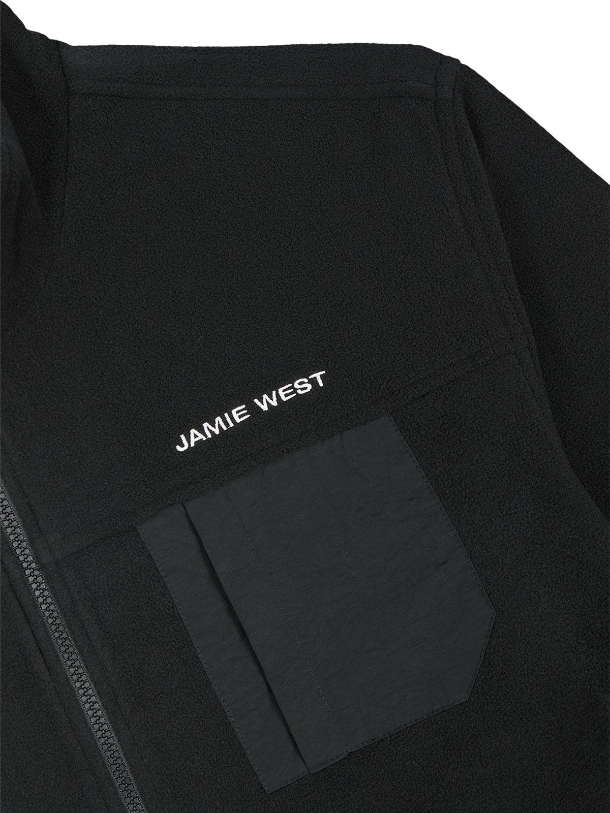 제이미웨스트(JAMIE WEST) 플리스 나일론 리버서블 점퍼 (블랙)