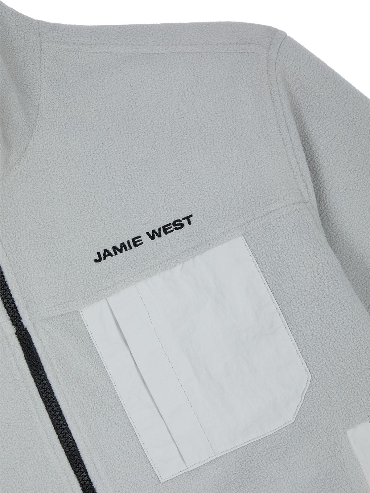 제이미웨스트(JAMIE WEST) 플리스 나일론 리버서블 점퍼 (그레이)