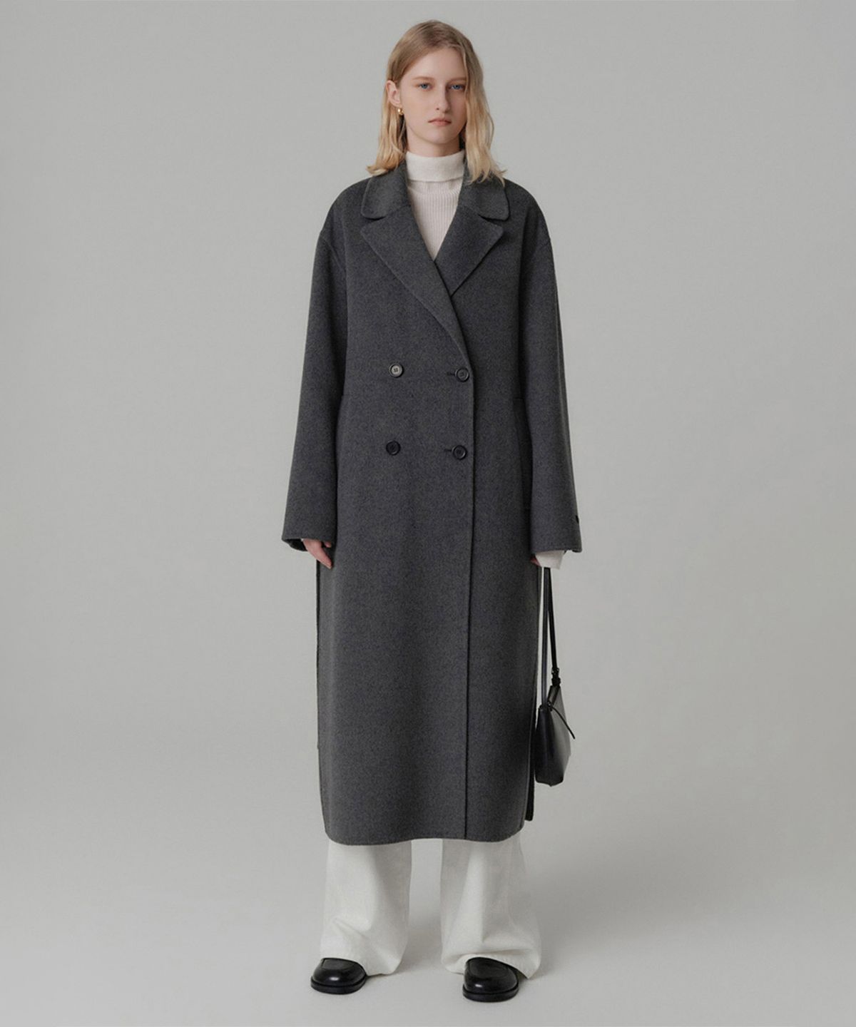 룩캐스트(LOOKAST) 세리아 울 캐시미어 핸드메이드 더블 코트 / SERRIA WOOL CASHMERE HANDMADE DOUBLE COAT_4colors