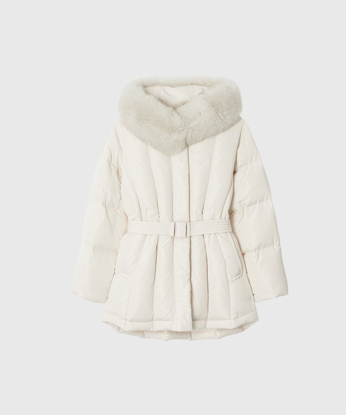 룩캐스트(LOOKAST) 로웰 폭스퍼 덕다운 패딩 / LOWELL FOXFUR DUCKDOWN PADDING_2colors