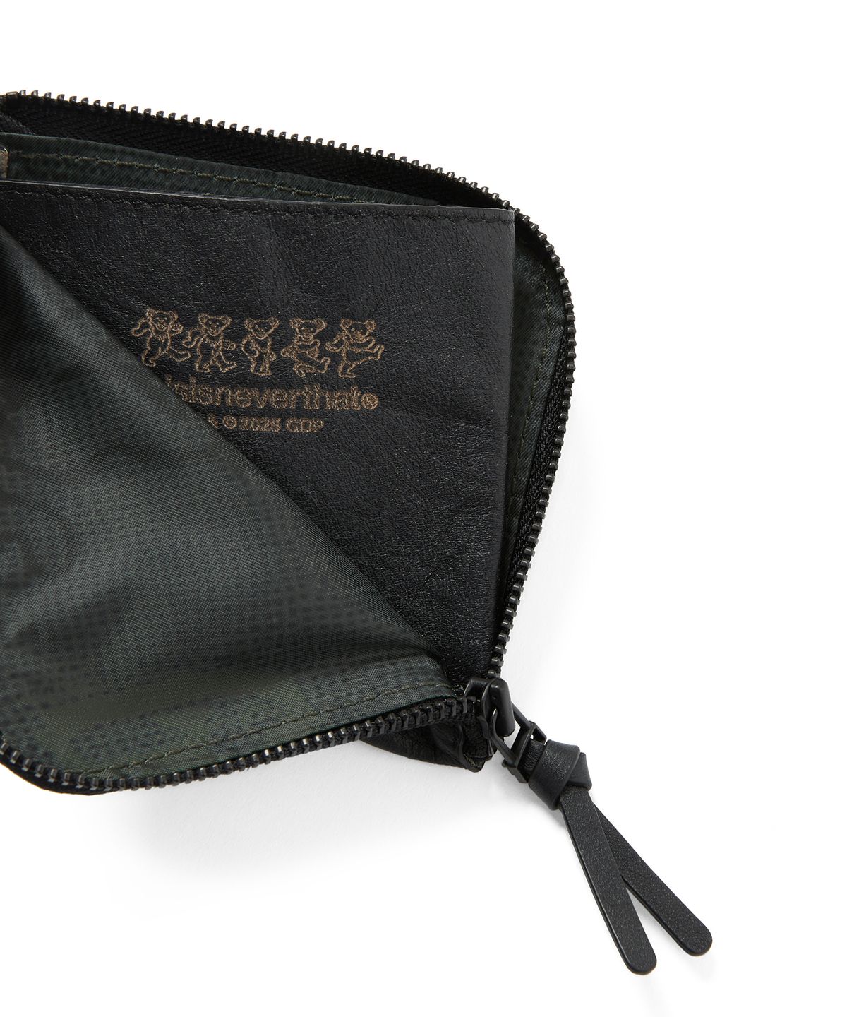 디스이즈네버댓(THISISNEVERTHAT) GD Lightning Leather Wallet Olive Black