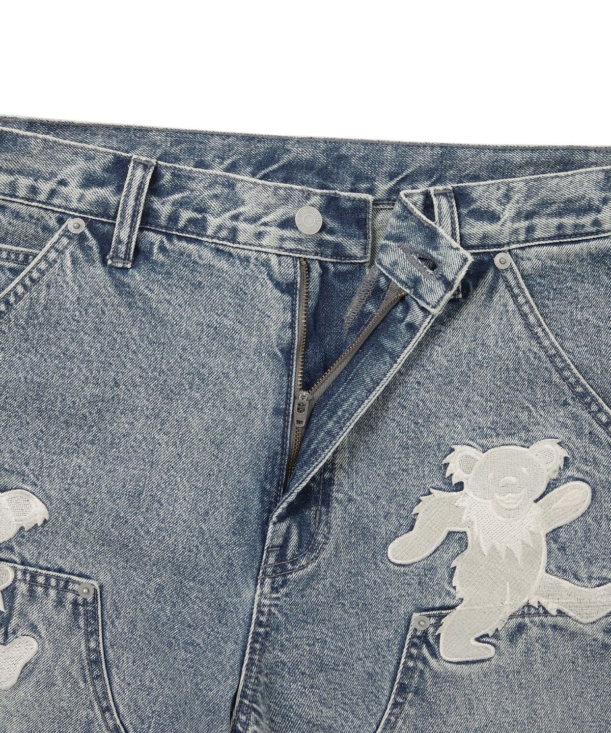 디스이즈네버댓(THISISNEVERTHAT) GD Lightning Double Knee Pant Washed Blue