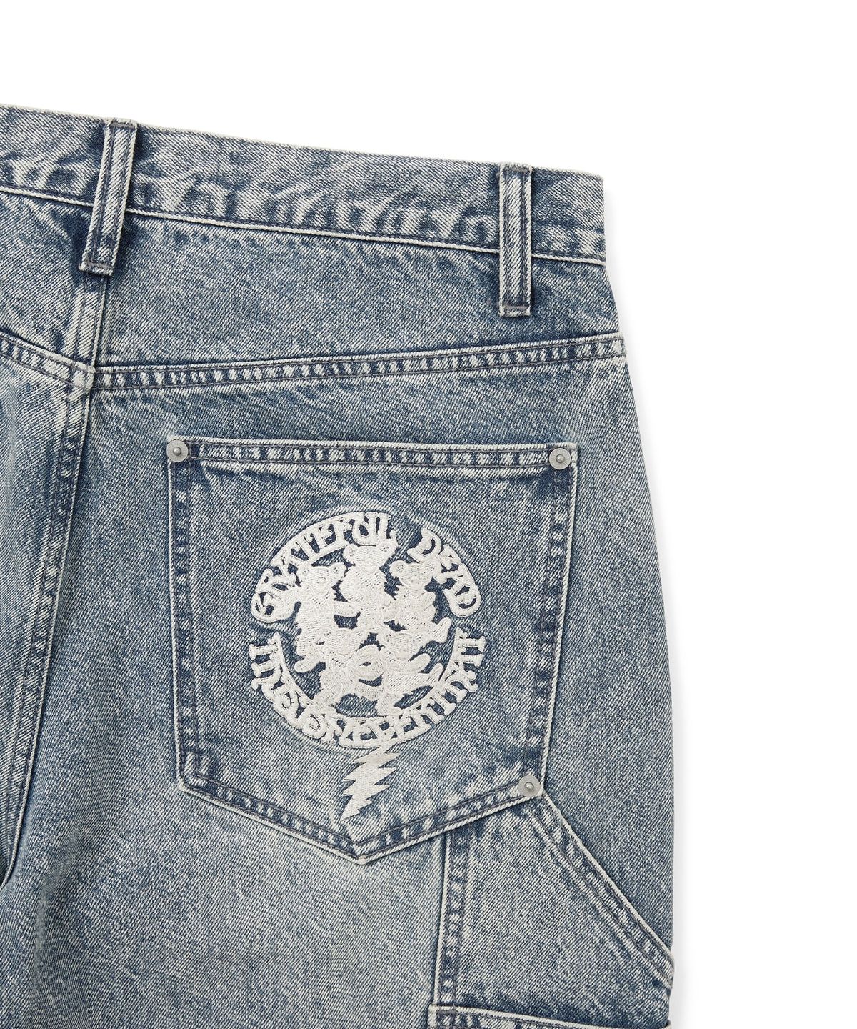 디스이즈네버댓(THISISNEVERTHAT) GD Lightning Double Knee Pant Washed Blue