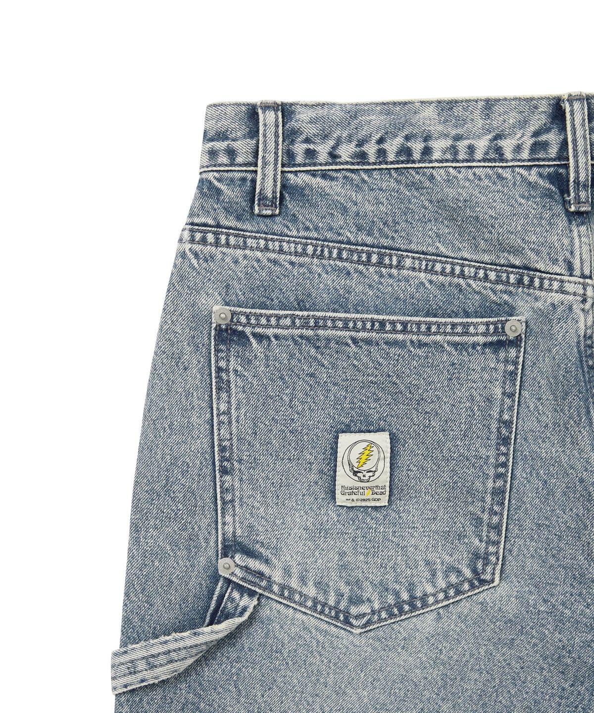 디스이즈네버댓(THISISNEVERTHAT) GD Lightning Double Knee Pant Washed Blue