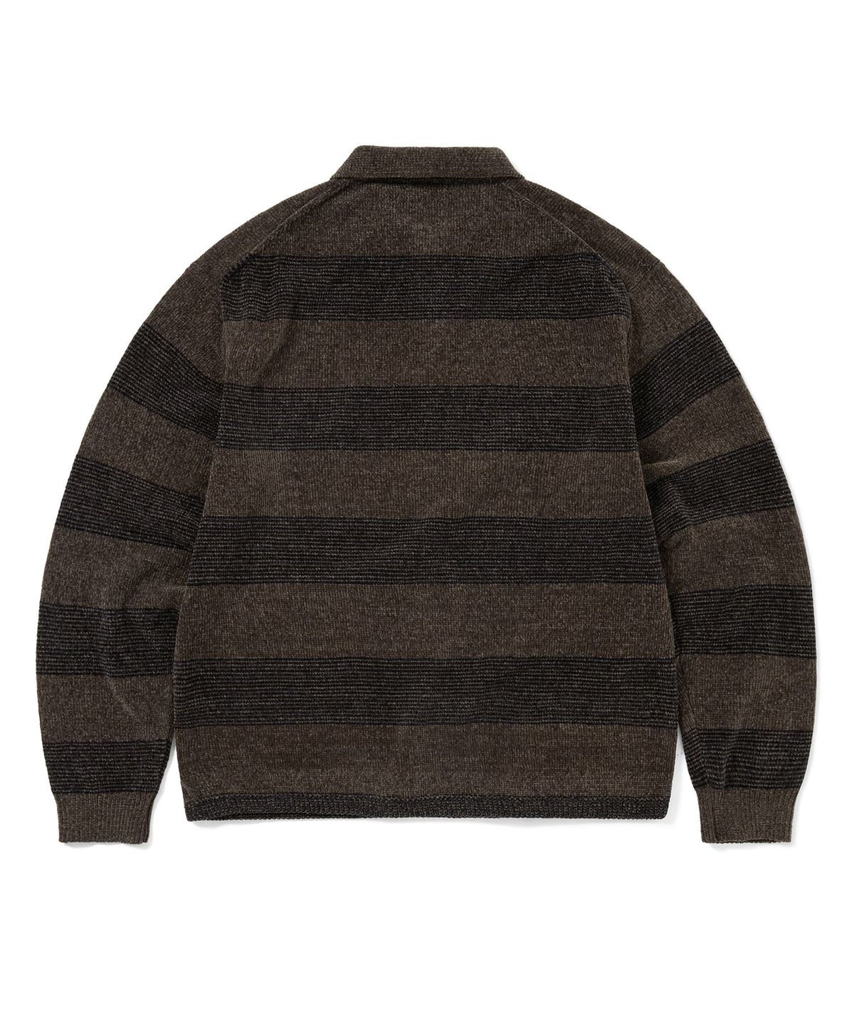 디스이즈네버댓(THISISNEVERTHAT) GD Lightning Velvet Knit Polo Brown
