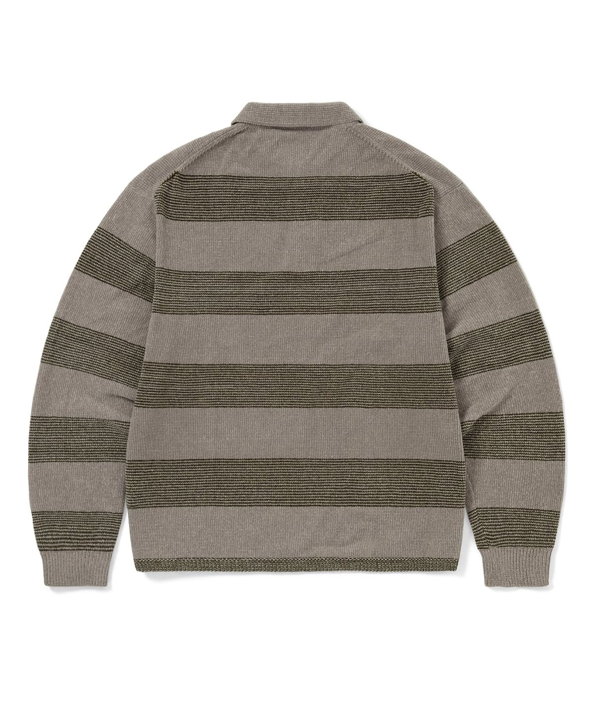 디스이즈네버댓(THISISNEVERTHAT) GD Lightning Velvet Knit Polo Khaki