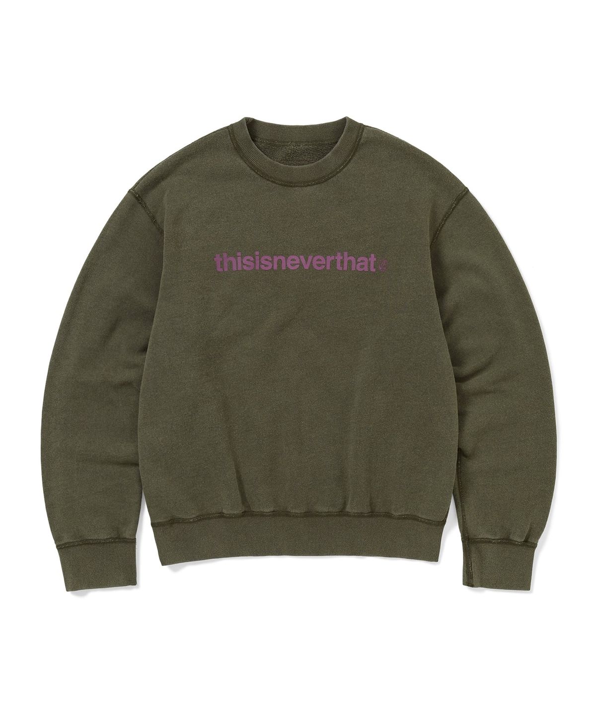 디스이즈네버댓(THISISNEVERTHAT) GD Iconography Reversible Crewneck Olive