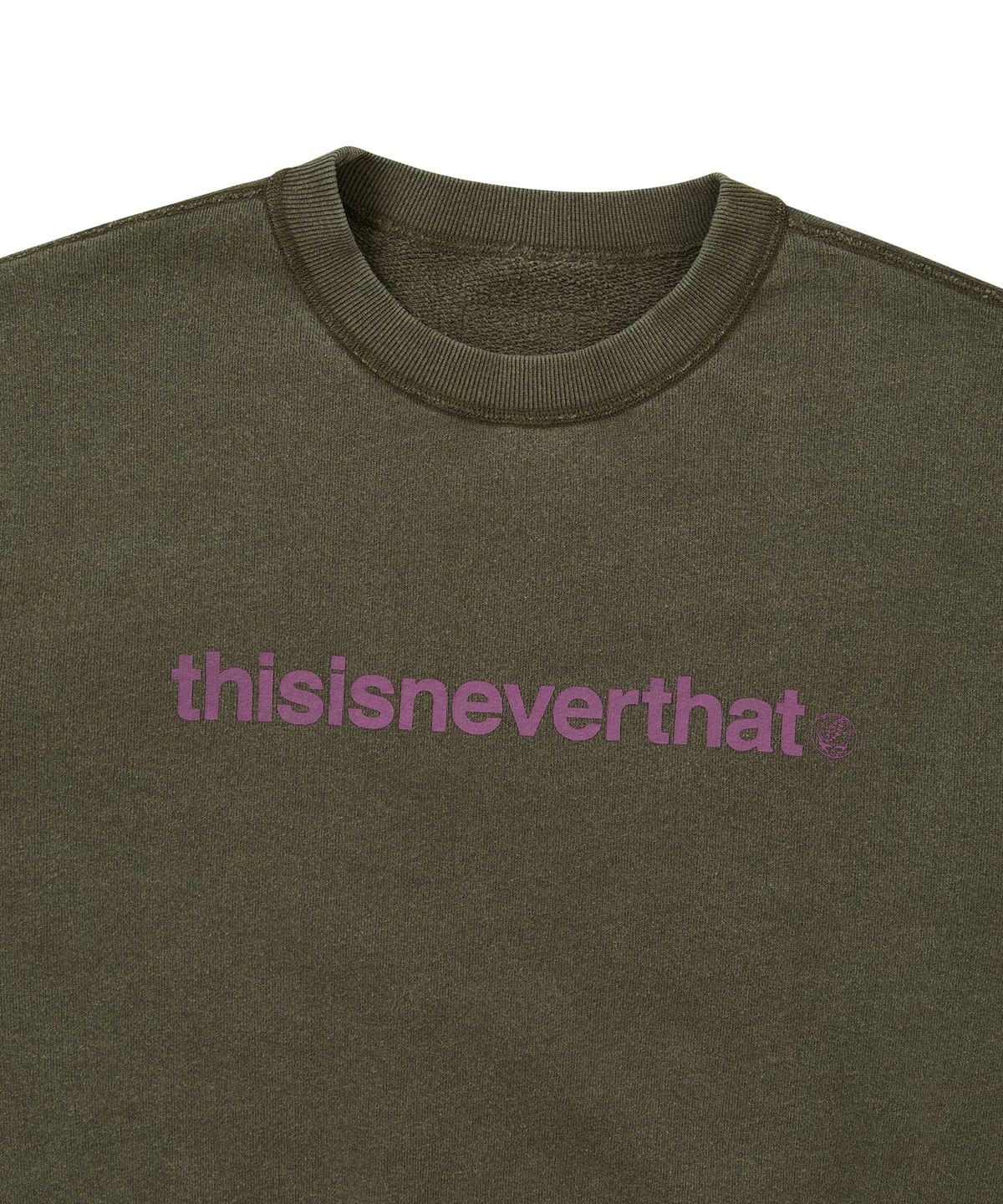디스이즈네버댓(THISISNEVERTHAT) GD Iconography Reversible Crewneck Olive