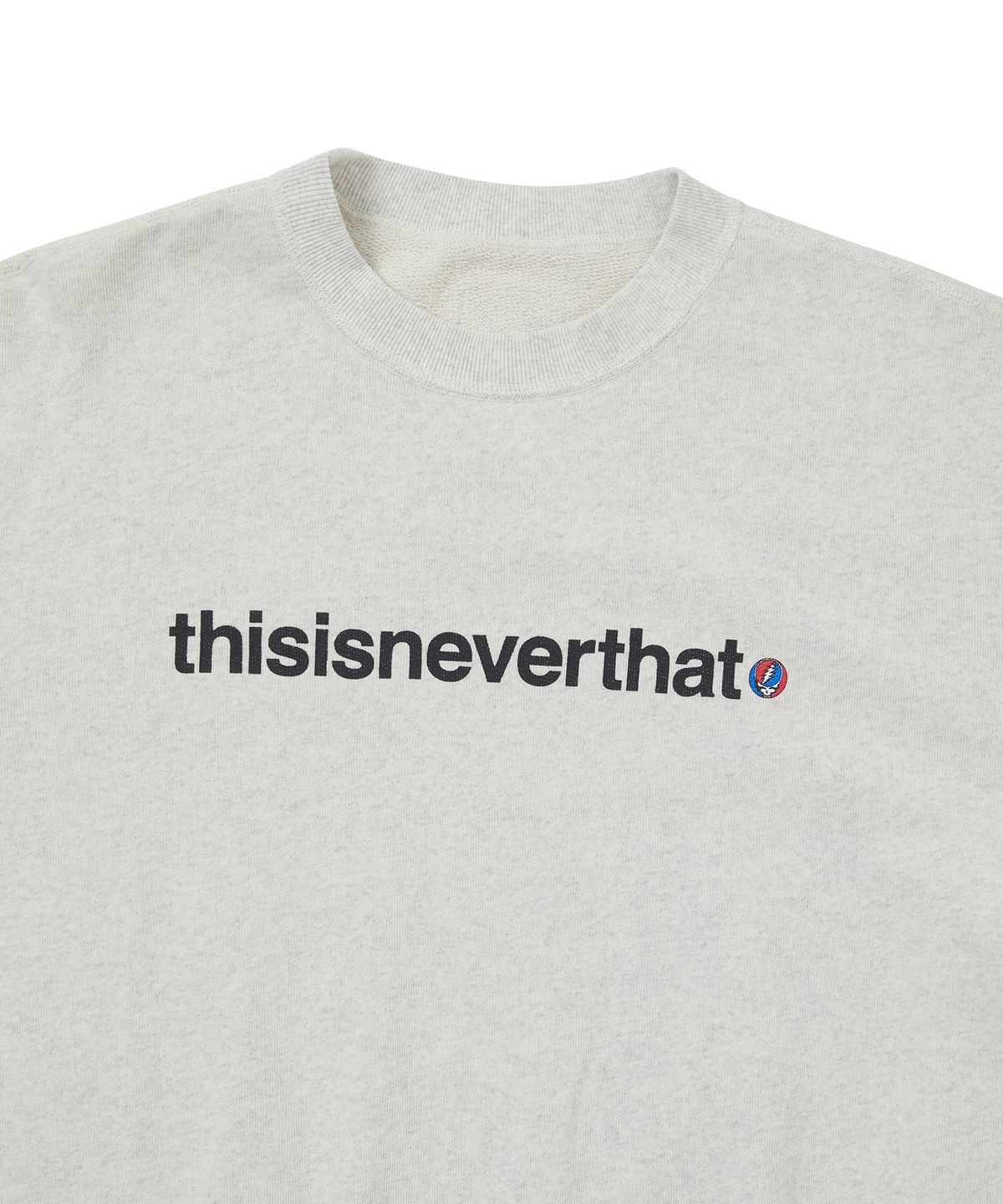 디스이즈네버댓(THISISNEVERTHAT) GD Iconography Reversible Crewneck Heather Grey
