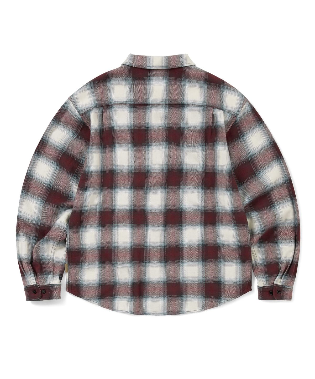디스이즈네버댓(THISISNEVERTHAT) GD Lightning Bear Plaid Shirt Burgundy
