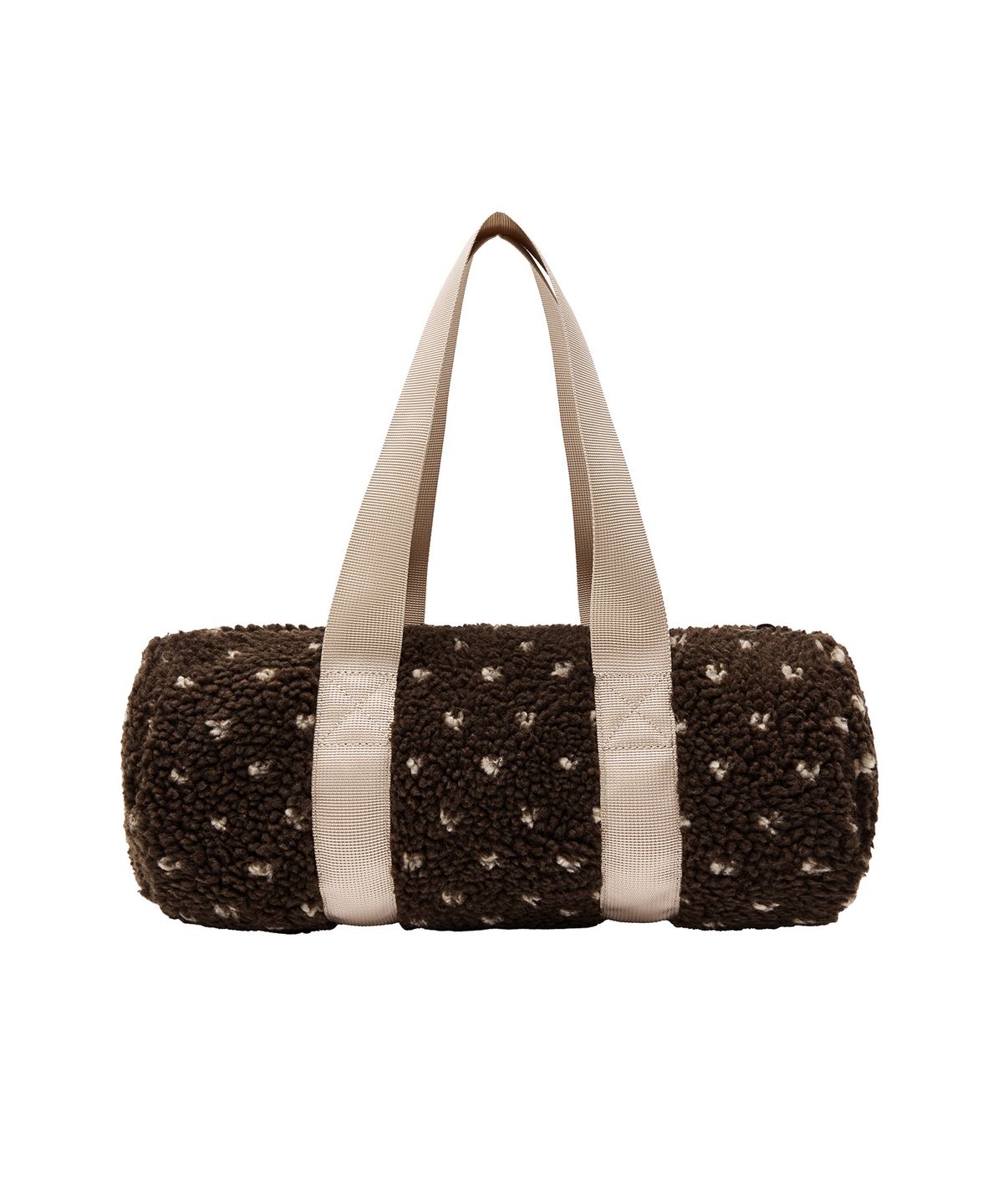 데이지신드롬(DAISY SYNDROME) DOT FLEECE BAG brown