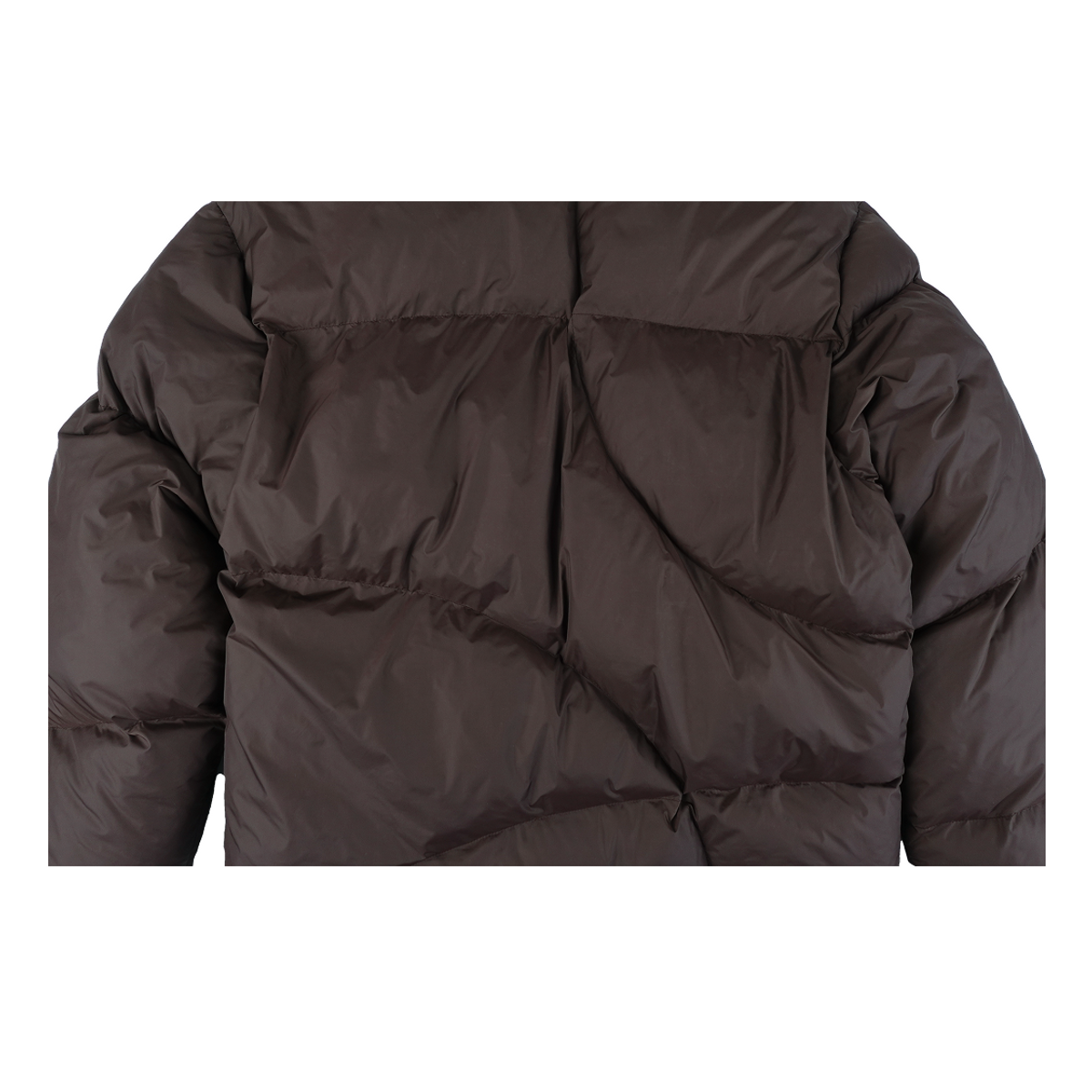 이알티알(ERTR) Asymmetric Puffer Jacket Brown