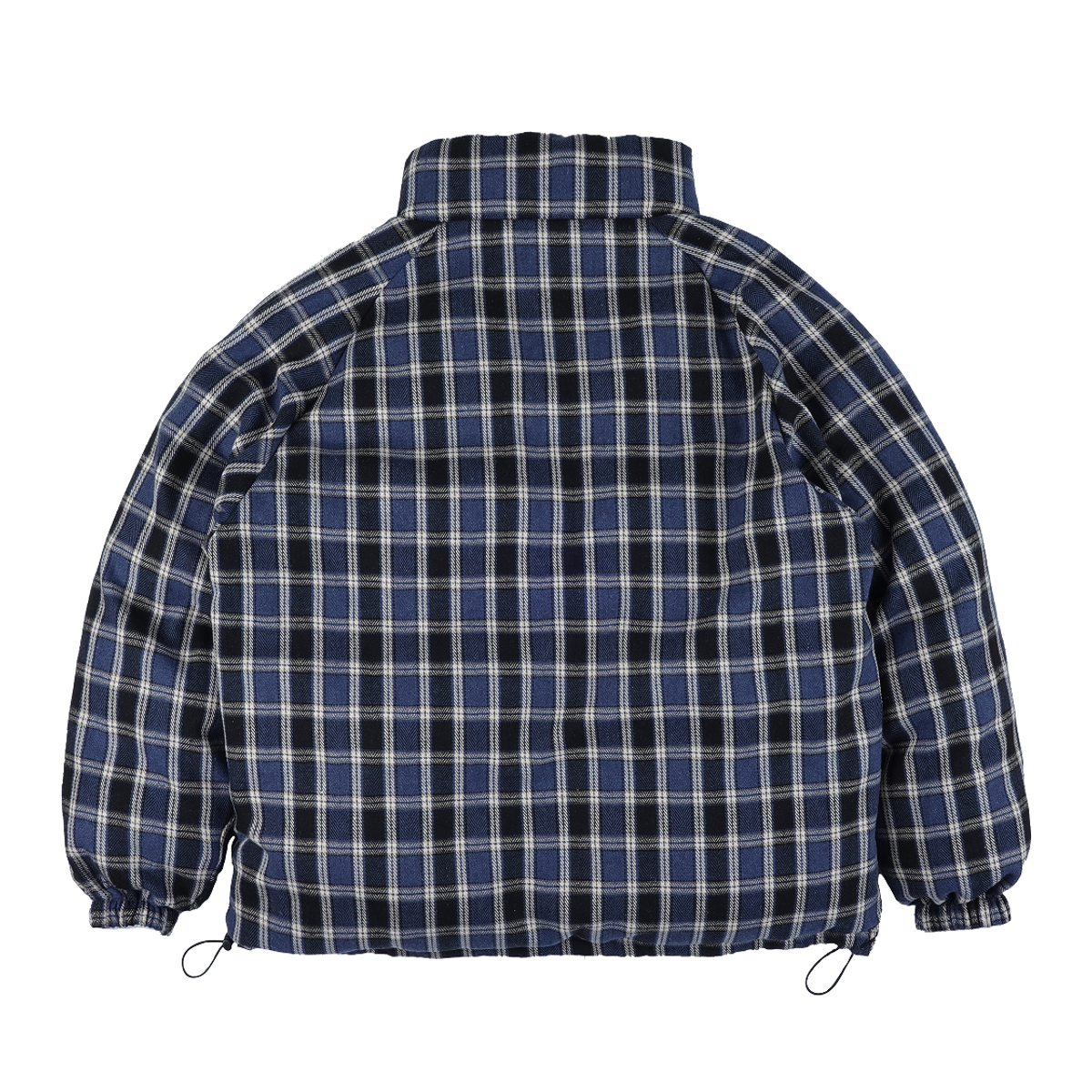 이알티알(ERTR) Reversible Check Padded Jacket Light Grey