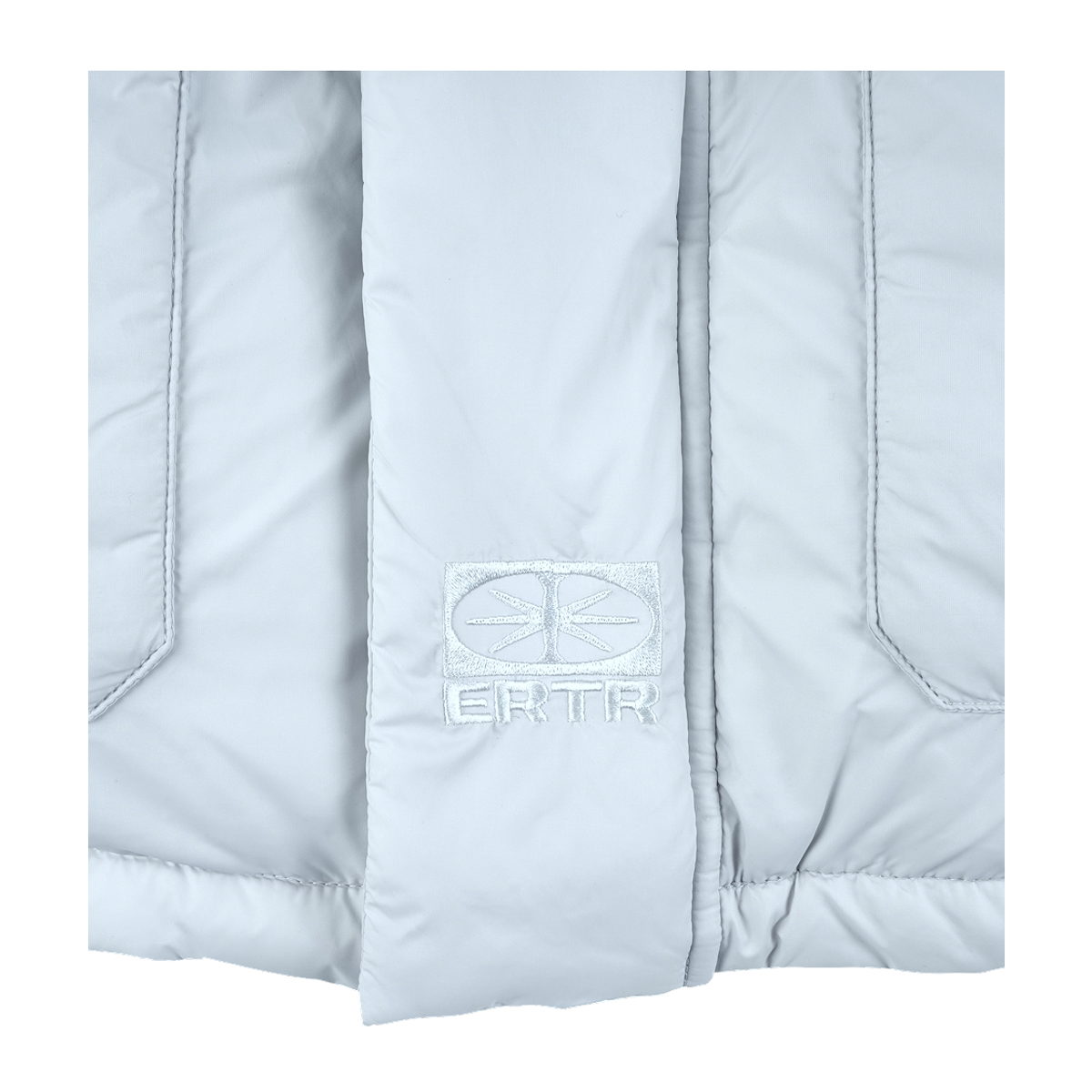 이알티알(ERTR) Reversible Check Padded Jacket Light Grey