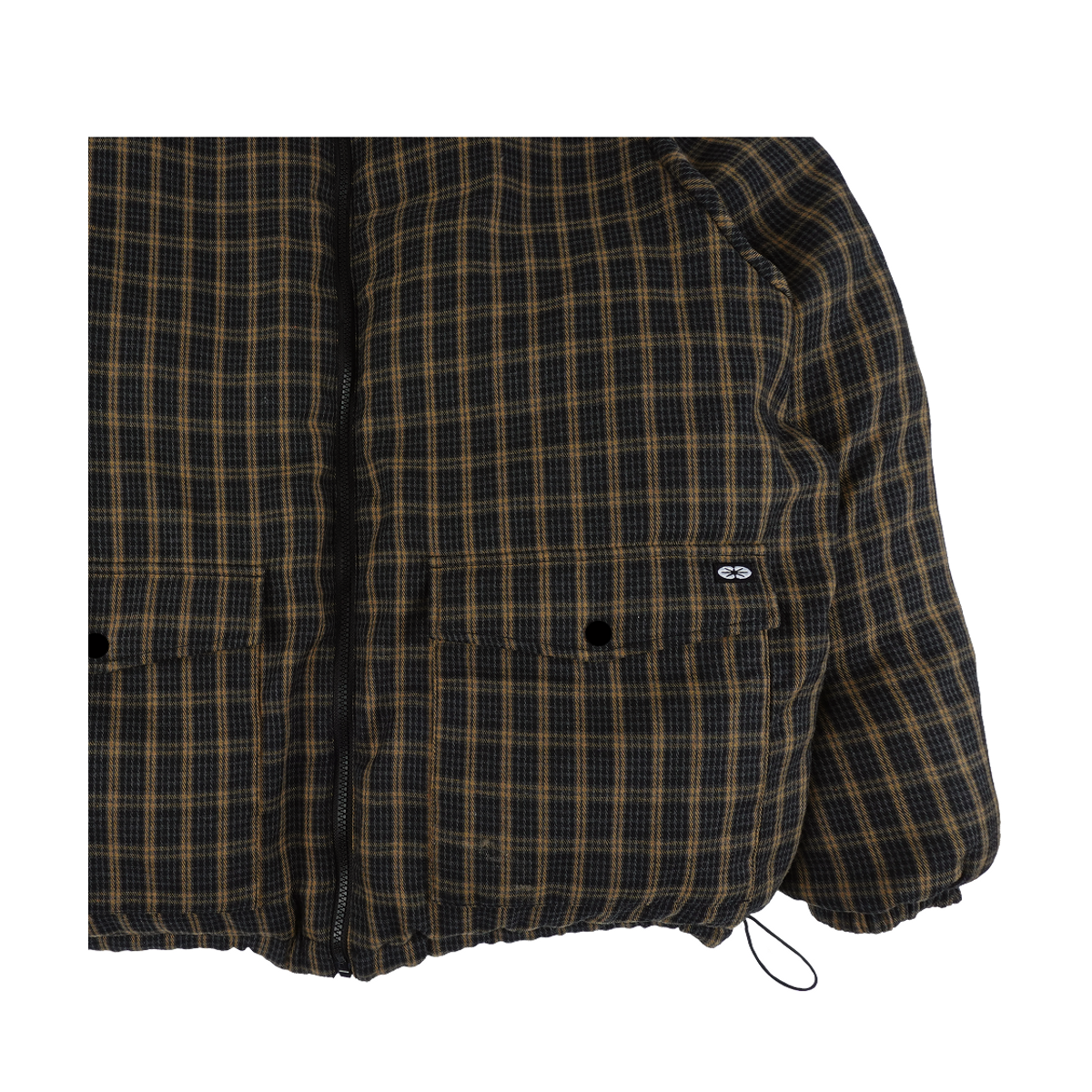 이알티알(ERTR) Reversible Check Padded Jacket Black