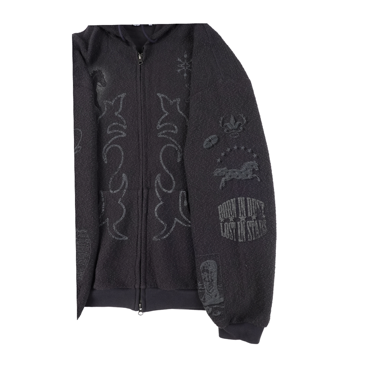 이알티알(ERTR) Rodeo Hoodie Zip Up Charcoal
