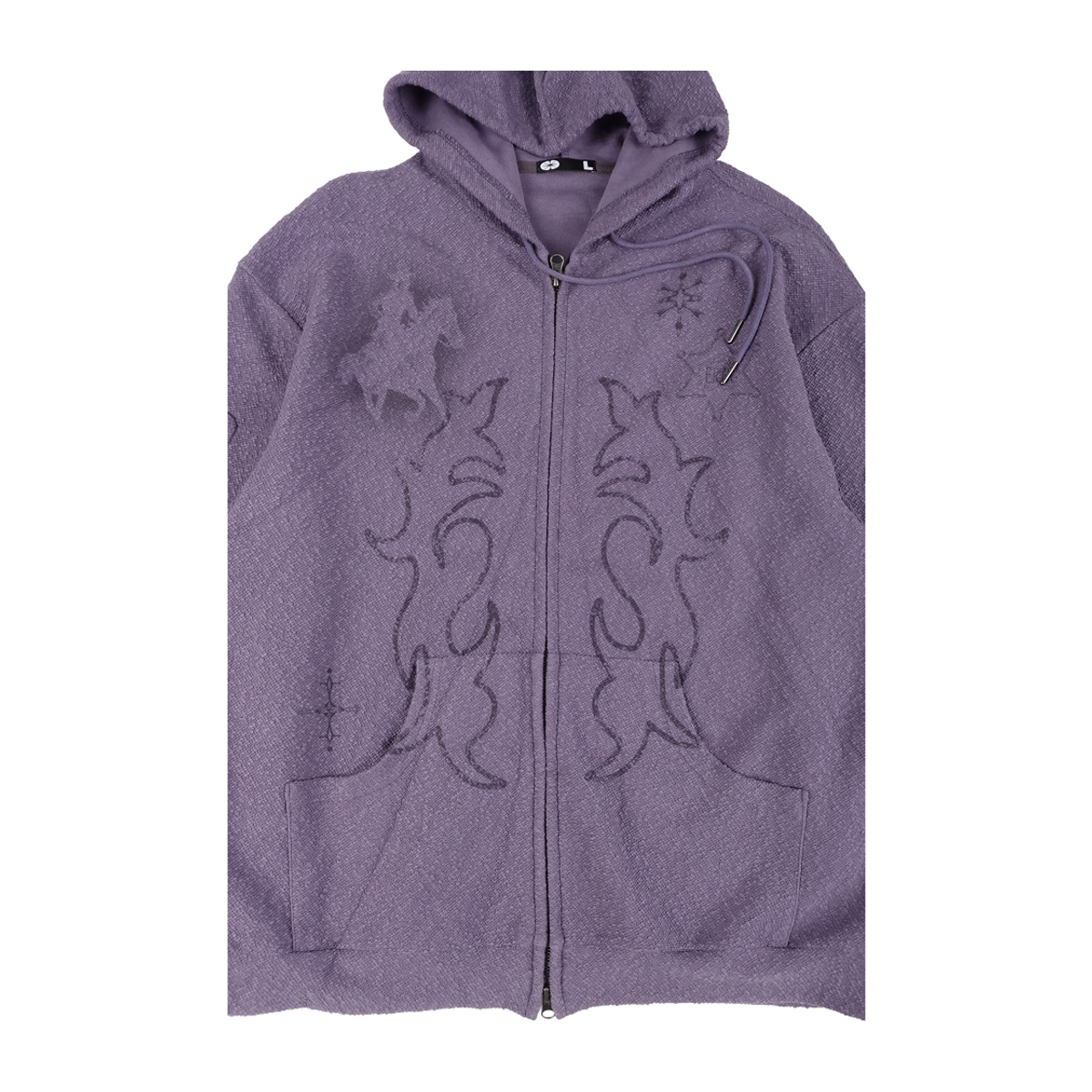 이알티알(ERTR) Rodeo Hoodie Zip Up Light Purple