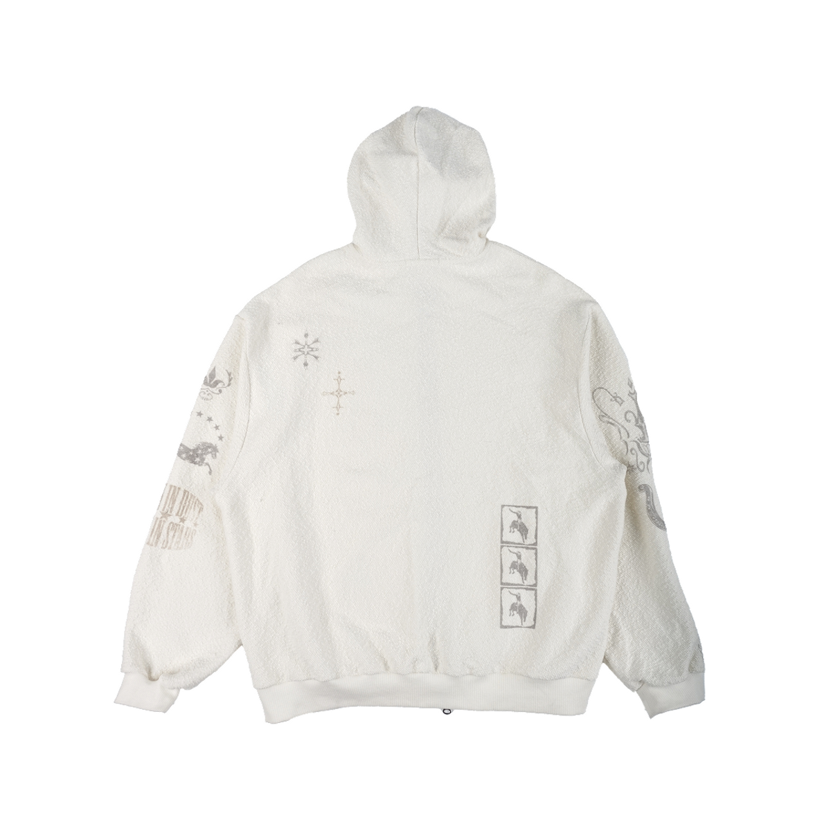 이알티알(ERTR) Rodeo Hoodie Zip Up Ivory