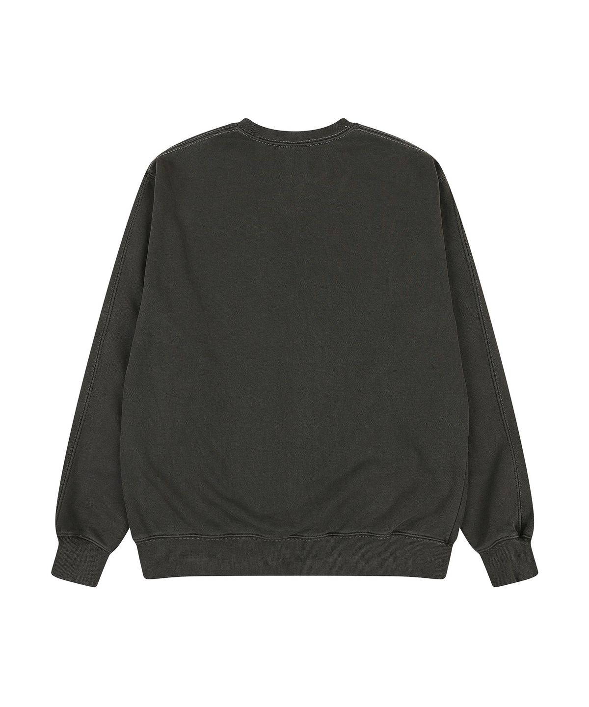 에이던엠(ADERNM) PIGMENT CUT-LINE SWEATSHIRT (CHARCOAL)