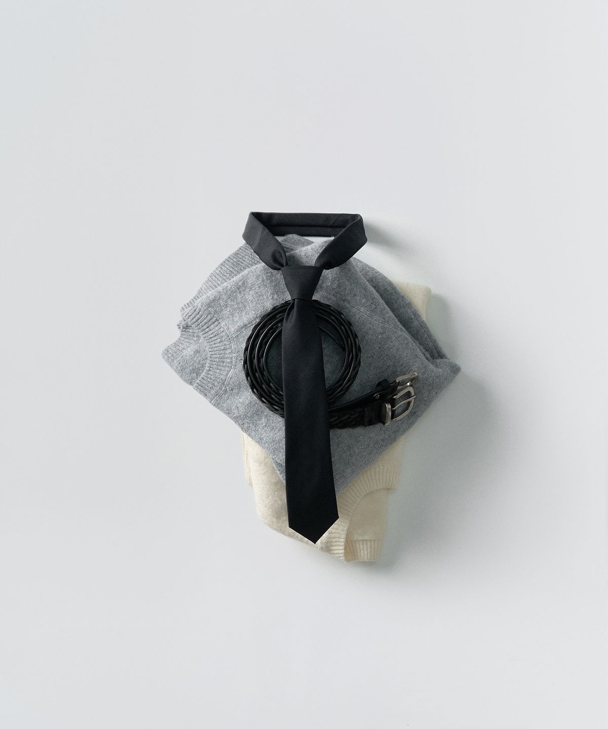 이지오(EZIO) Long Braid Weaving Belt_Black