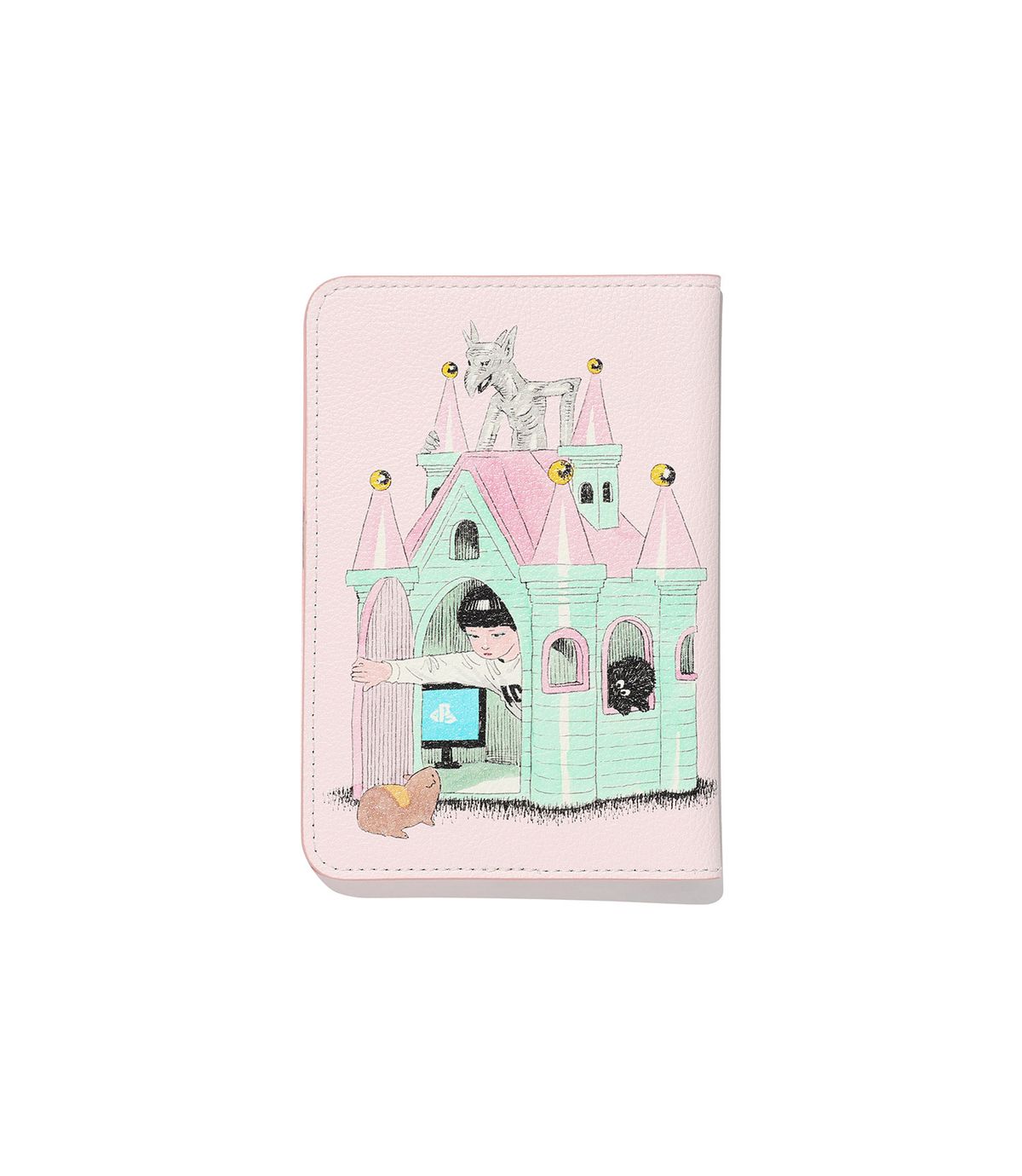 나이스고스트클럽(NICEGHOSTCLUB) GAKIYA ISAMU PASSPORT CASE_PINK(NG2FFUAB61C)