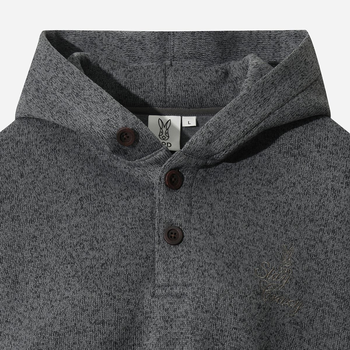 디오디(DOD) 여성) 템프니트 후드 아노락(D.CHARCOAL GREY)